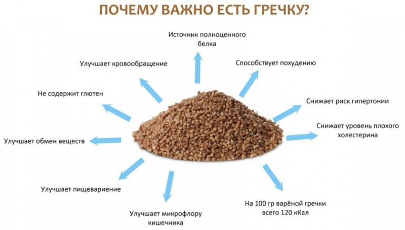 Особенности диеты на гречке с овощами